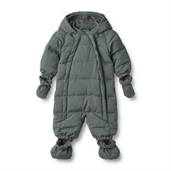 Wheat Puffer baby suit Edem - Ink melange